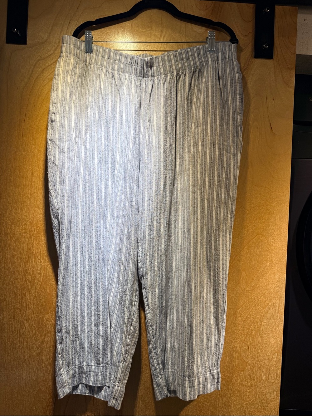 Linen Striped Casual Pants
